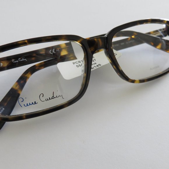 (#I) Pierre Cardin Rx'able Eyeglass Frame, Brown Tortoise glasses 55 16 145 - Picture 1 of 12